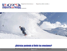 Tablet Screenshot of deportesinriesgo.com
